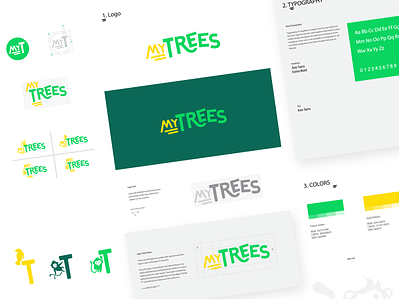 MyTrees Style Guide branding design logo