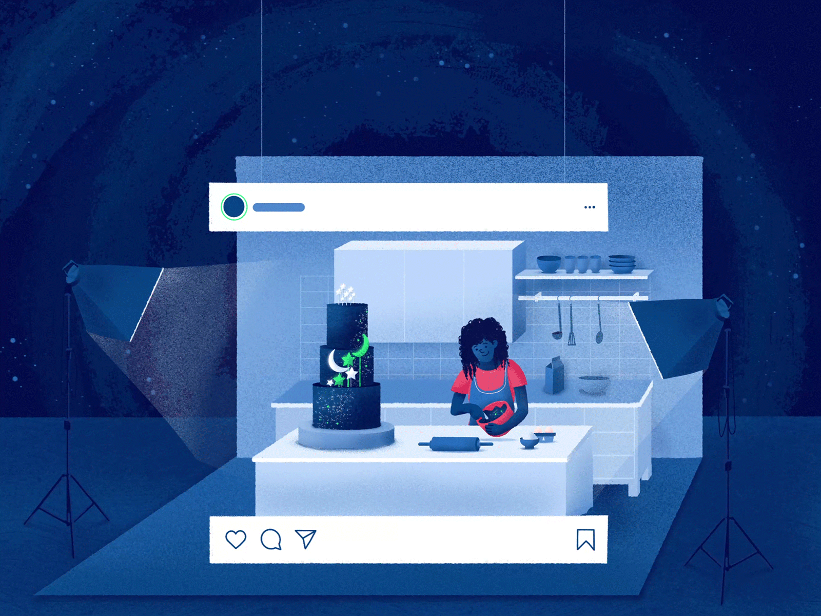 Instagram Life Illustration animation illustration