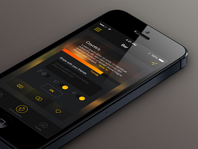 Nightfinder redesign app city dark fire ios iphone lights mobile night nightlife ui warm