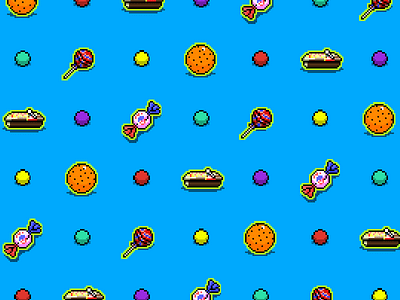 Bolo candy holiday mexican candy pattern pixel pixel art