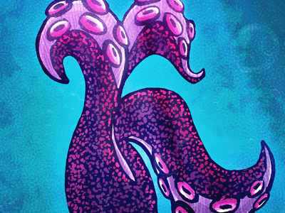 Kraken design illustration k kay kraken letter lettering monster octopus sea type typography