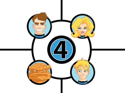 Fantastic Four 4 character comics design fanart fantastic four gif heroes marvel