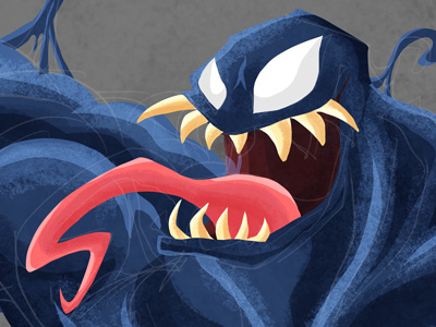 Venom alien art doodle illustration sketch sketch dailies spiderman venom villains
