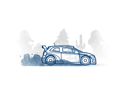 WRC Car animated car gif loader motion vw wrc