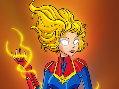 Captain Marvel captain marvel empowerment energy fanart marvel power woman