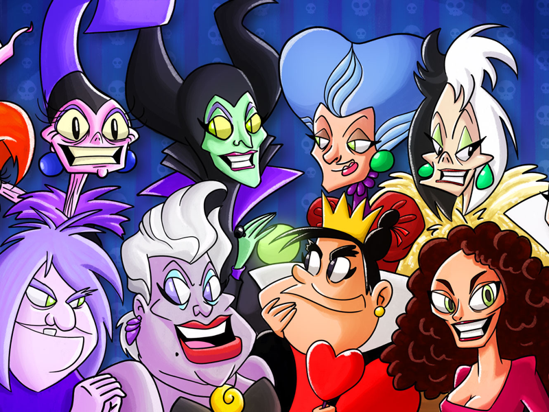 Evil Disney Ladies by Ruben Lara on Dribbble