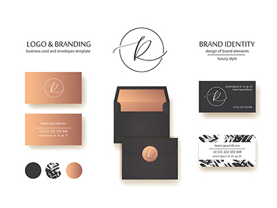 Brand identity design branding business company concept corporate design icon identity letter logo symbol vector