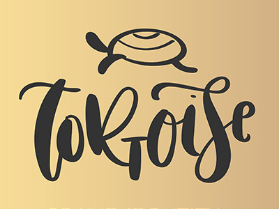 Tortoise - Company Logo brand branding calligraphy identity lettering logo tortoise turtle typography