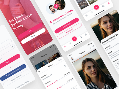 Match Social Dating App by SANJOY 👽 on Dribbble