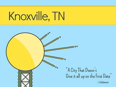 Knoxville Post Card knoxville sunsphere tn