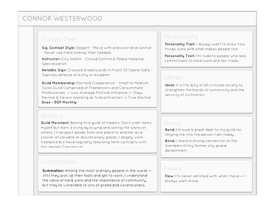 Minimalist D&D Character Sheets - Flavor Text charactersheet dragons dungeons dungeonsdragons material