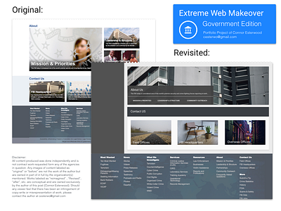 Extreme Web Makeover - FBI Landing 3 .gov extreme web makeover fbi search web