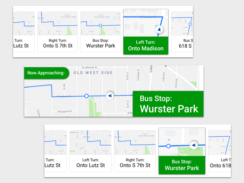 AV Bus Navigation Panel free freebie maps map navigation autonomous transit bus self-driving av bus