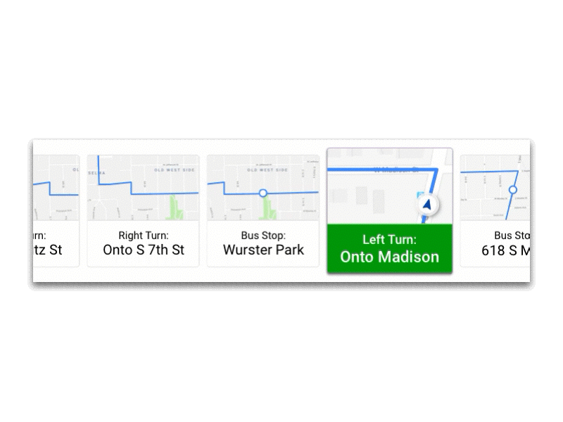 AV Bus Navigation Panel - Animated - free freebie maps map navigation autonomous transit bus self-driving av bus