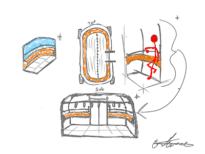 Autonomous Bus Interior - Seating (Leaning)