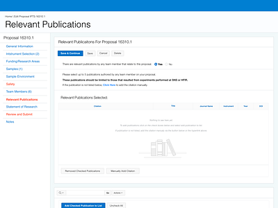 IPTS Relevant Publications Link intranet ipts neutrons nscd ornl scientific laboratory