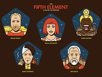 The Fifth Element character design characters graphic design icons illustration