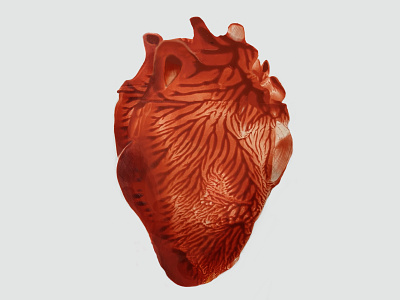 Ink Heart - I love printing heart illustration ink screenprint smudge