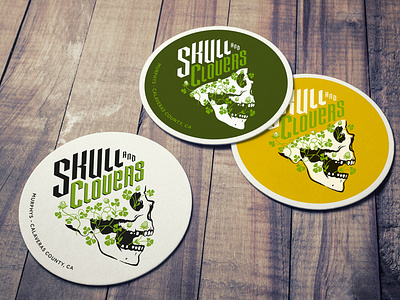 Skull and Clovers logos