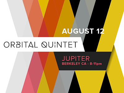 Aug.12 Jupiter Flyer gig jazz juptier orbital quintet