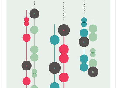 CascadingRudiments RGB 14x22 Set 1 shadow design drum music poster rhythm rudiment vector