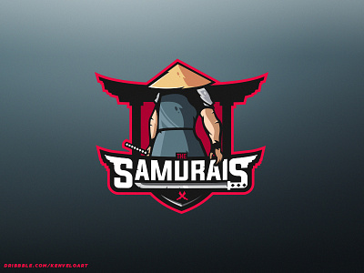 The Samurais Pre-Made Mascot (For Sale) branding esports for sale kenveloart logo mascot pre made samurai