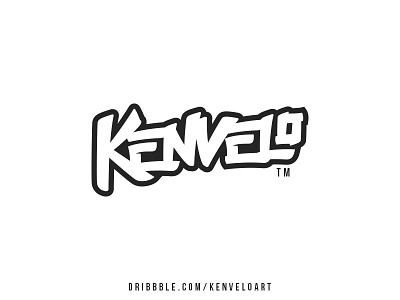 "KENVELO" Personal Logo art branding kenvelo kenveloart logo personal type