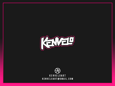 "KENVELO" Personal Logo art branding kenvelo kenveloart logo personal type