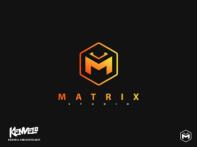 Matrix Studio emblem for sale gaming kenvelo kenveloart logo m matrix pre made sale software