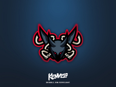 "Dark Devil" Client eSports Mascot branding dark devil esports for sale illustration kenveloart made mascot pre sports