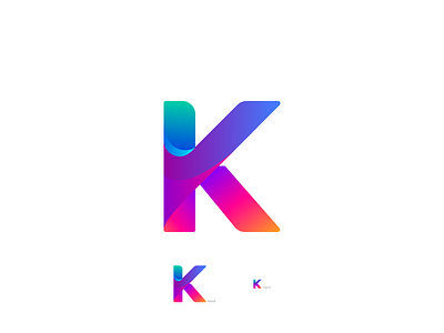 Letter K Concept adobe branding for sale gradients identity illustration kenveloart letter logo typography