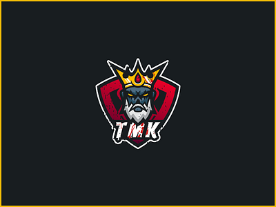 Zombie King TMK adobe branding esports gradients identity illustration kenveloart king logo mascot sports zombie