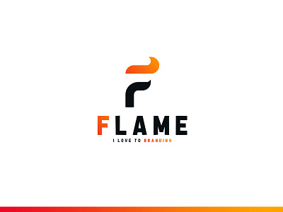 Flame Logo adobe branding cc f fire flame identity illustration kenveloart letter logo typography