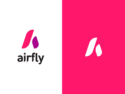 AirFly - logo concept a adobe illustrator airfly branding concept design flying kenvelo art logo