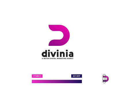 Divinia - British marketing agency agency branding bw divinia icon kenvelo kenveloart logo marketing minimal