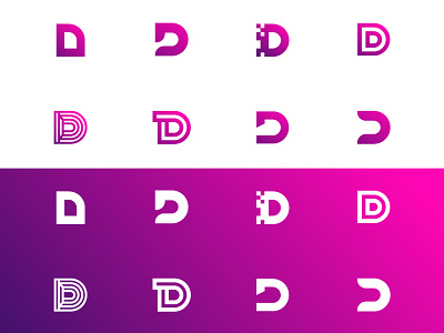 D Logo Concepts agency branding bw divinia icon kenvelo kenveloart logo marketing minimal