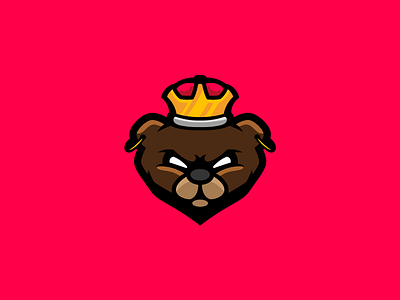 King Dog branding design esports for sale identity illustration kenvelo kenveloart logo mascot pre made vector