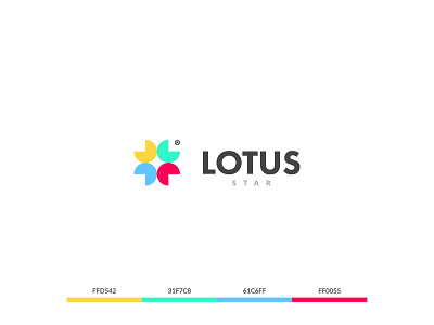 Lotus Star | FOR SALE branding design for sale kenvelo kenveloart logo pre made typography ui vector