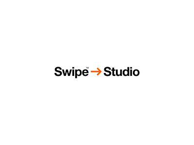 Swipe Studio app arrow branding creative design icon identity kenveloart logo studio swipe typography vector