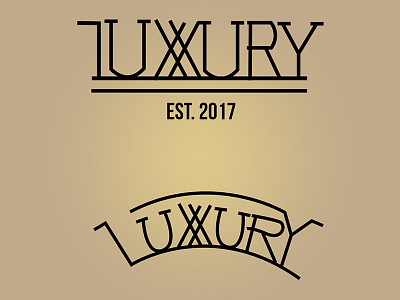 Luxxury Clothing 2017 branding clothing design logo luxxury streetware typeface