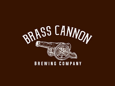 Brass Cannon Brewing Company bar brandig brewing business logo craft craft beer design graphic illustration logo sign