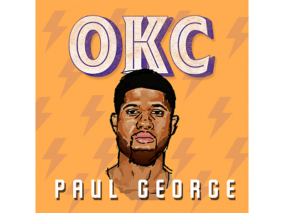 Welcome to the Thunder! advertisement branding design illustration logo okc okcbasketball sports thunder typeface