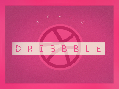 Hello Dribbble! debut firstshot font lettering type typography venezuela