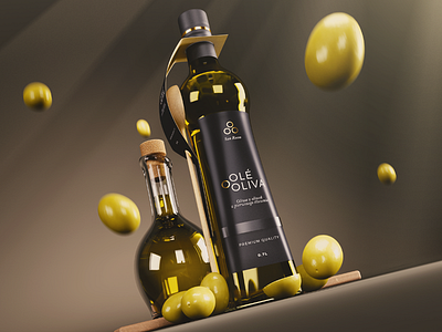 Olé Oliva Branding 3d blender branding cgi cycles packaging product design