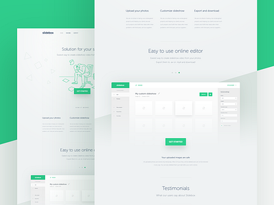 landing page clean grid homepage landing layout minimal onepage responsive