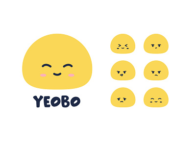 Yeobo (Honey) animation branding cute design dribbble graphic design icon illustration illustrator logo logo design motion graphics process shot