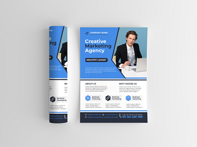 Corporate Business Flyer branding business flyer company flyer graphic design illustrator logo marketing flyer