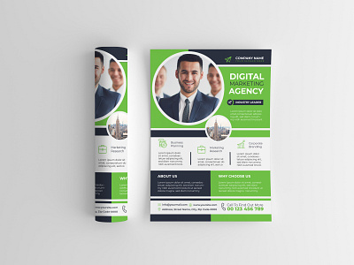 Corporate Business Flyer branding business flyer company flyer graphic design illustrator logo marketing flyer