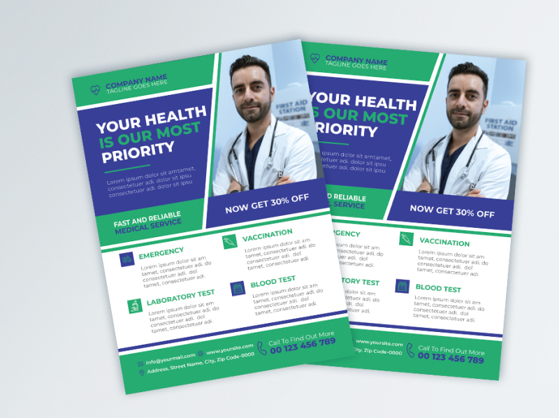 Medical Flyer by Mst. Marufa Begum CF ID: #62 on Dribbble