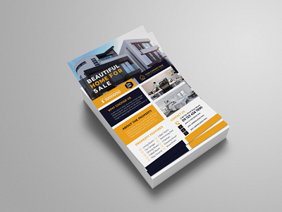 Real Estate Flyer Design a4 flyer branding graphic design logo